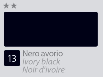 COLORE ACRILICO BETACOLOR N.13 NERO AVORIO
