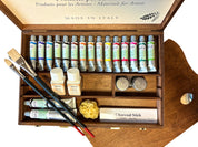 Cassetta completa di 17 colori a tempera
