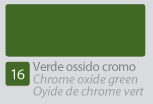 COLORE A VERNICE PER IL RESTAURO DEI DIPINTI N.16 VERDE OSSIDO CROMO