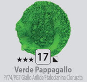 Pigmenti in polvere N.17 Verde pappagallo