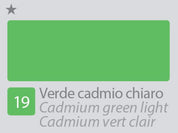 COLORE ACRILICO BETACOLOR N.19 VERDE CADMIO CHIARO