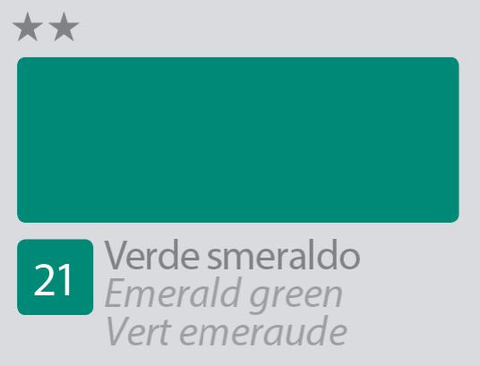COLORE ACRILICO BETACOLOR N.21 VERDE SMERALDO