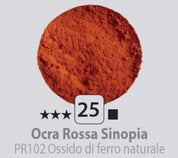 Pigmenti in polvere N.25 Ocra rossa sinopia