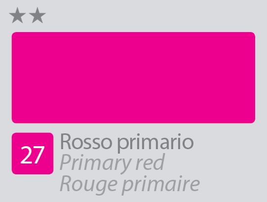 COLORE ACRILICO BETACOLOR N.27 ROSSO PRIMARIO