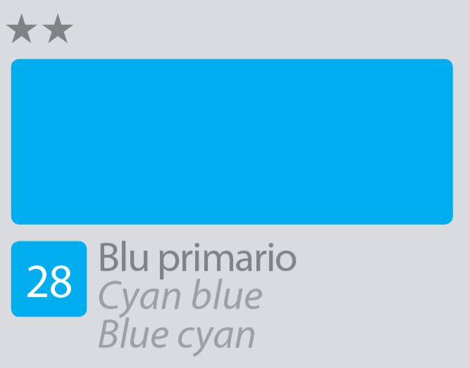 COLORE ACRILICO BETACOLOR N.28 BLU PRIMARIO