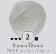 Pigmenti in polvere N.2 Bianco titanio