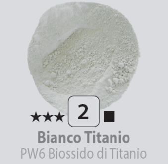Pigmenti in polvere N.2 Bianco titanio