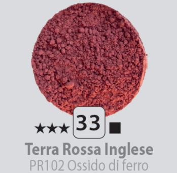 Pigmenti in polvere N.33 Terra rossa inglese