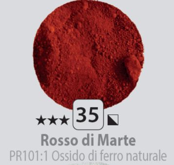 Pigmenti in polvere N.35 Rosso di marte