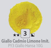 Pigmenti in polvere N.3 Giallo cadmio limone imitazione