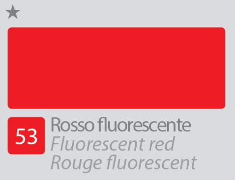COLORE ACRILICO BETACOLOR N.53 ROSSO FLUORESCENTE