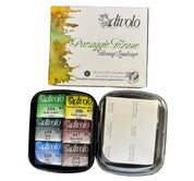 AQ6-PAESAGGIO TOSCANO COFANETTO IN METALLO DA 6 ACQUERELLI EXTRAFINI AL MIELE DI ACACIA (Copia) (Copia)