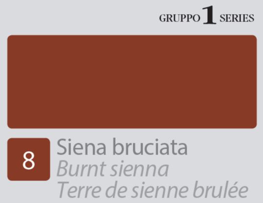 Tempera all'uovo Botticelli N.8 Siena bruciata