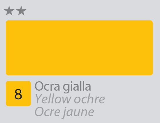COLORE ACRILICO BETACOLOR N.8 OCRA GIALLA