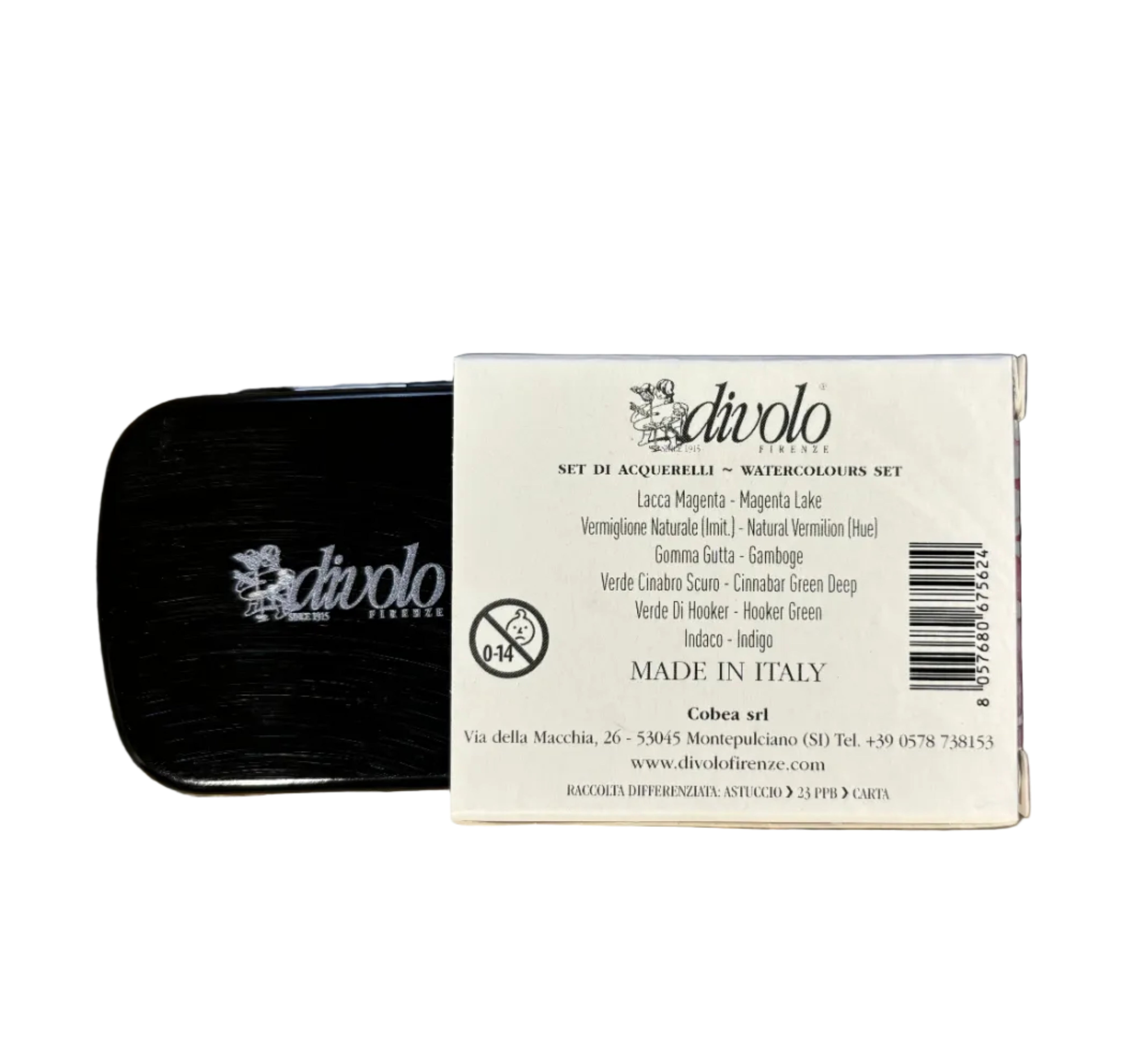 AQ6-GIARDINO BOTANICO COFANETTO IN METALLO DA 6 ACQUERELLI EXTRAFINI AL MIELE DI ACACIA (Copia)