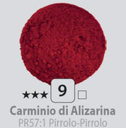 Pigmenti in polvere N.9 Carminio di Alizarina