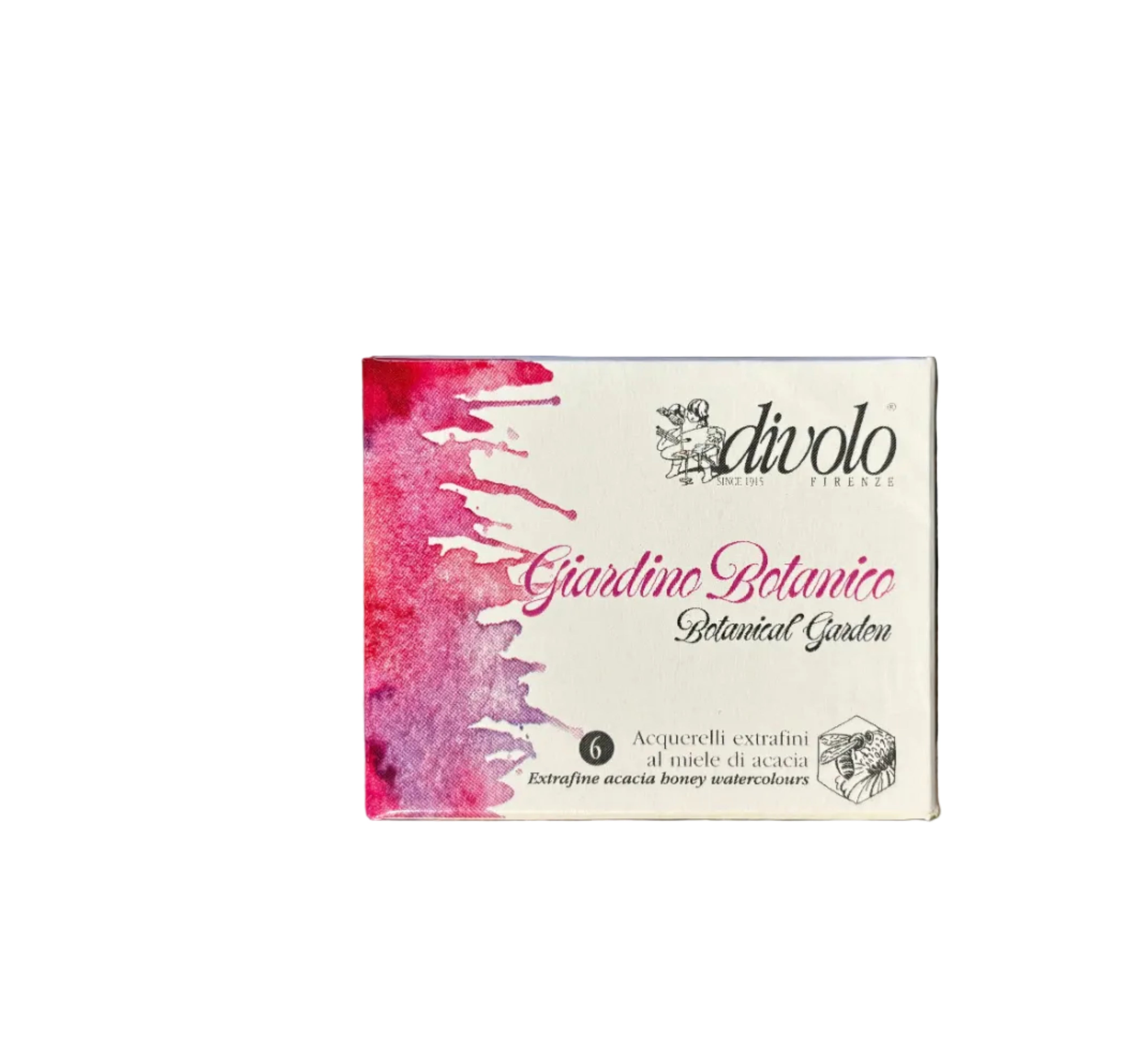 AQ6-GIARDINO BOTANICO COFANETTO IN METALLO DA 6 ACQUERELLI EXTRAFINI AL MIELE DI ACACIA (Copia)