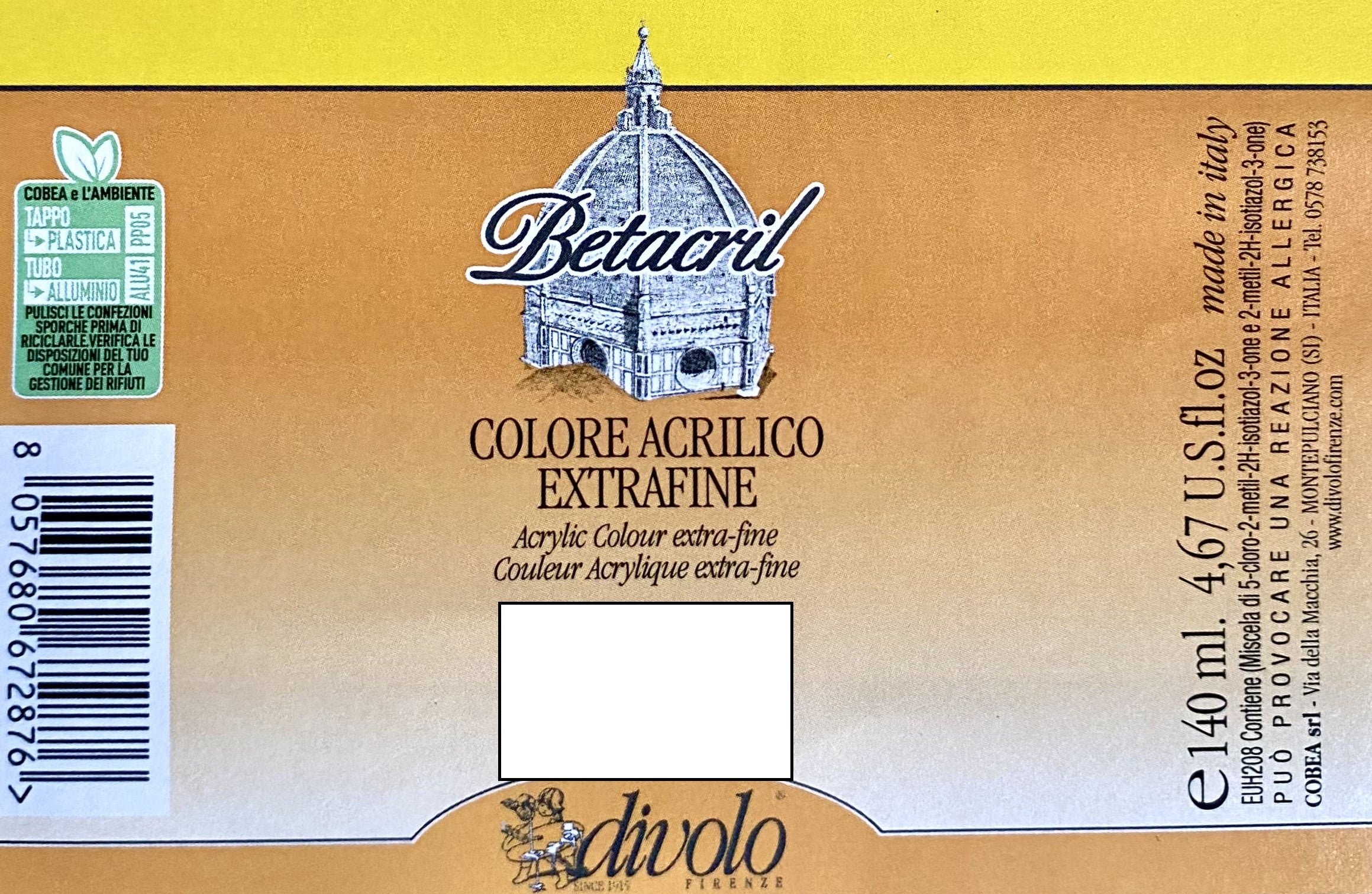 BETACRIL ACRILICO EXTRAFINE N.35 ROSSO POZZUOLI