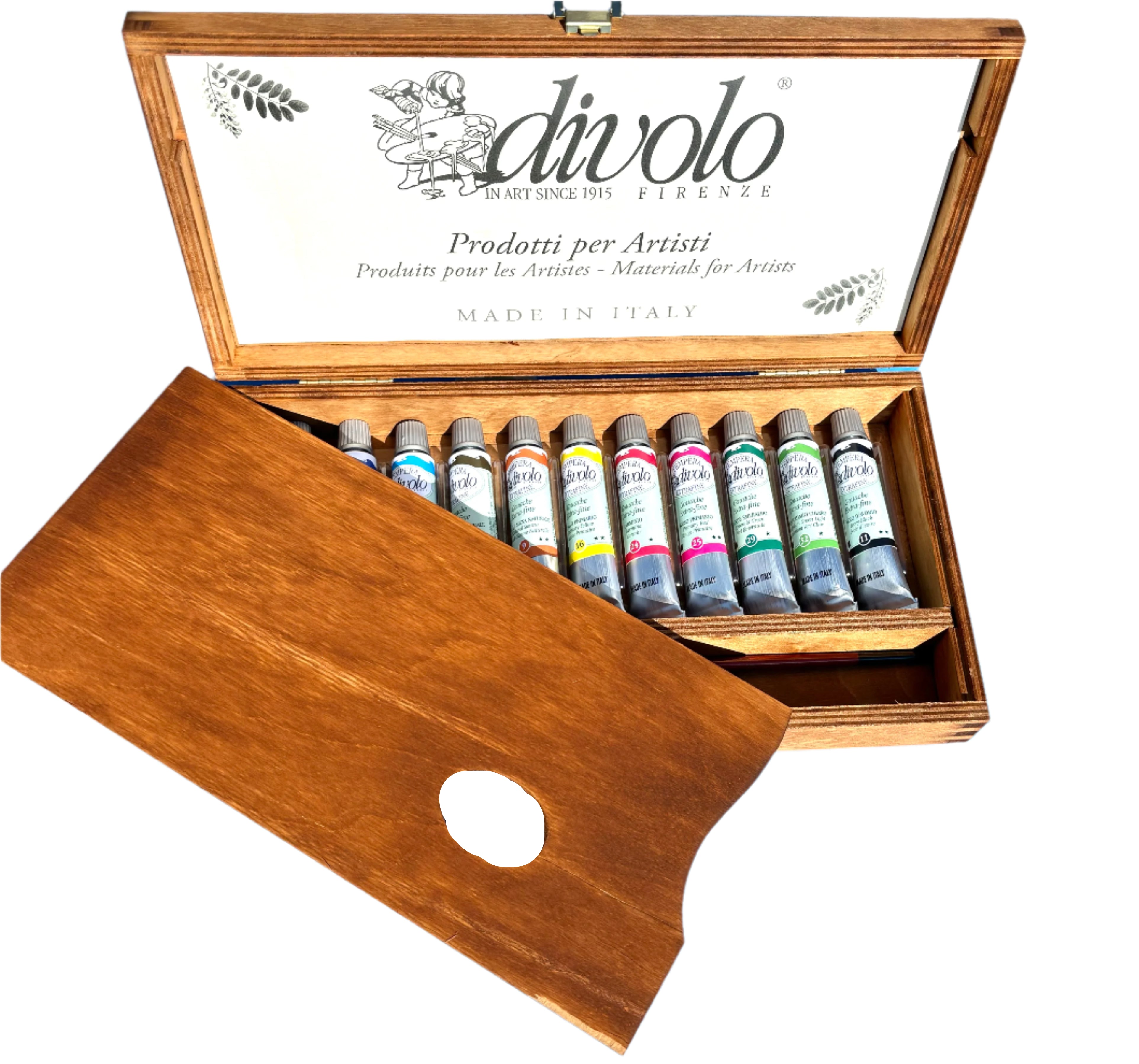 Cassetta completa di 11 colori a Tempera Extrafine