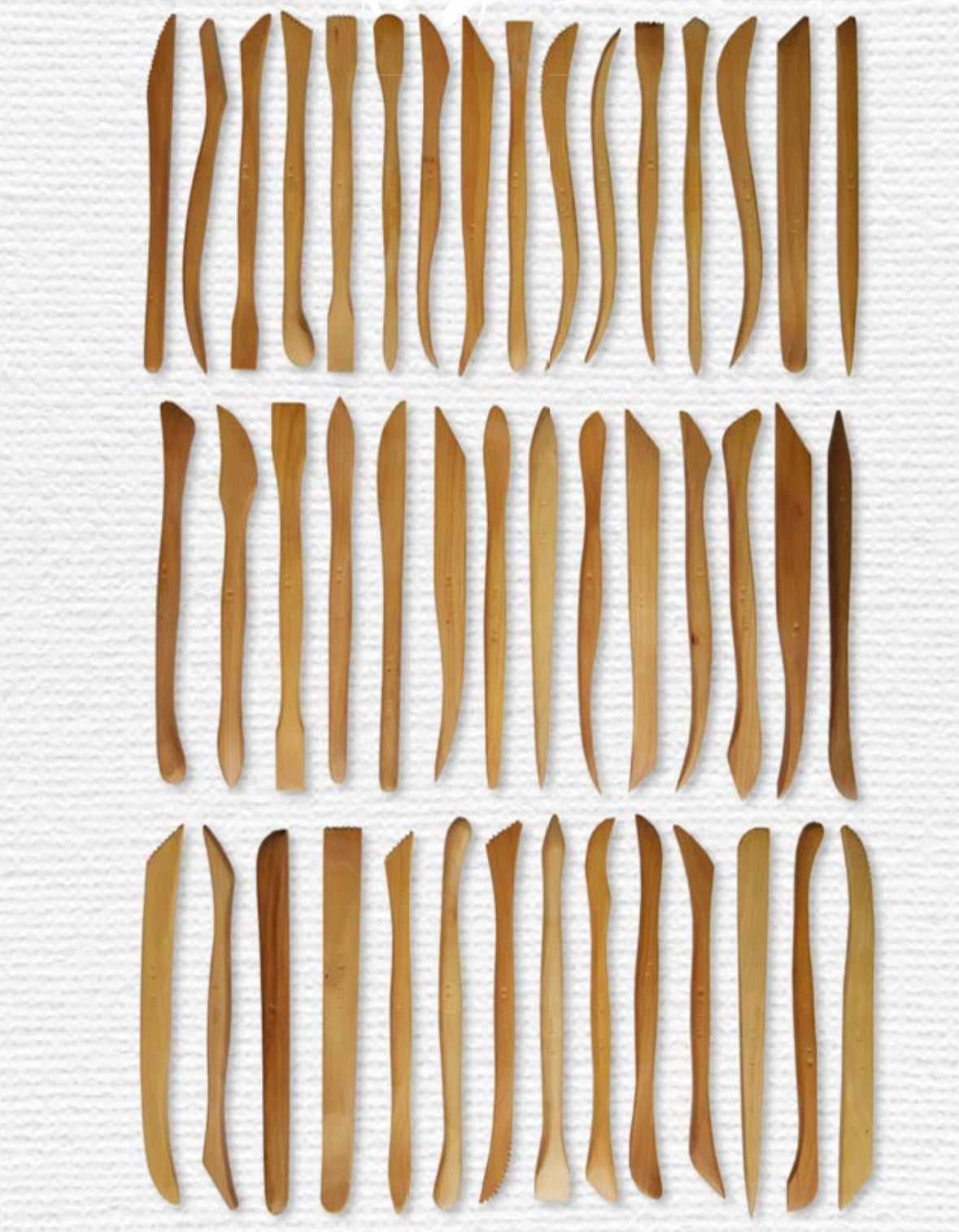 Set di 38 stecche in legno per modellare