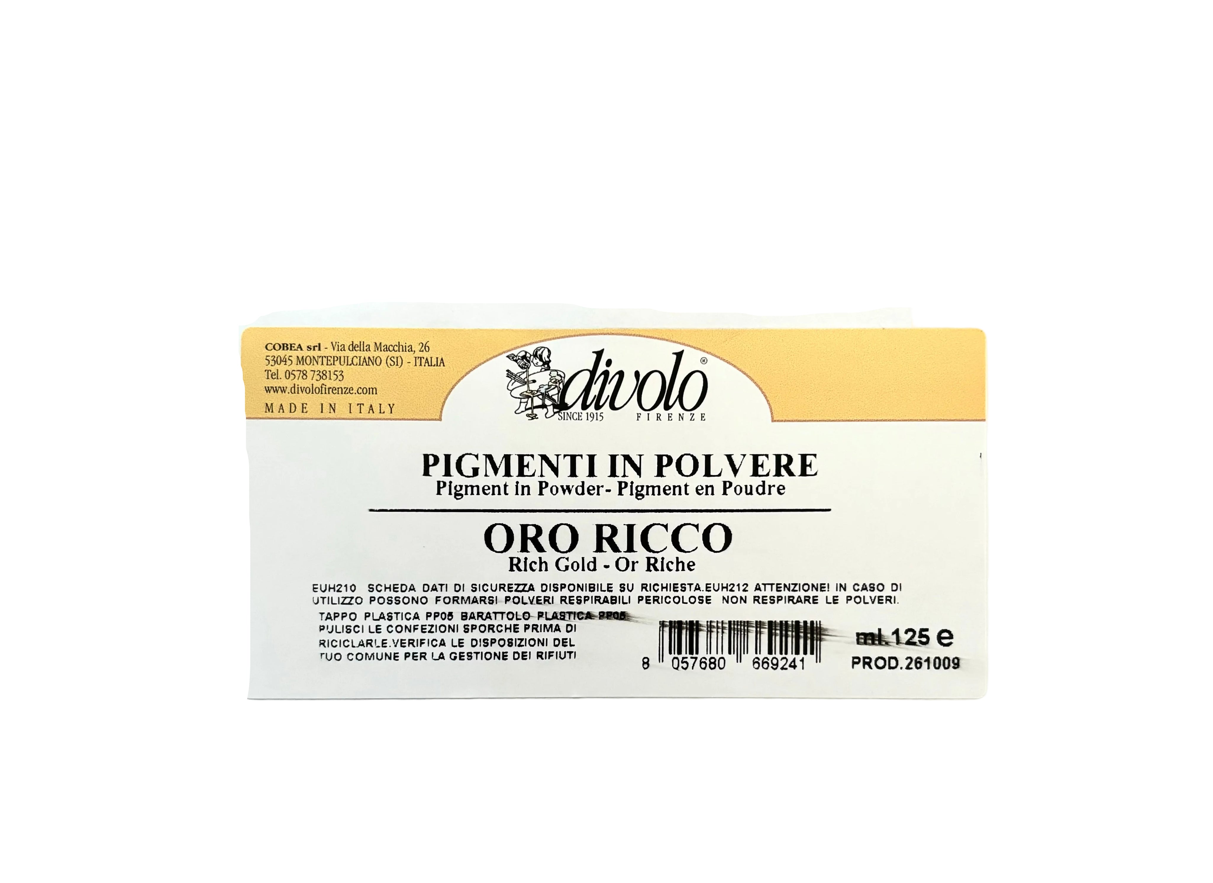 Pigmenti in polvere N.40 Oro ricco