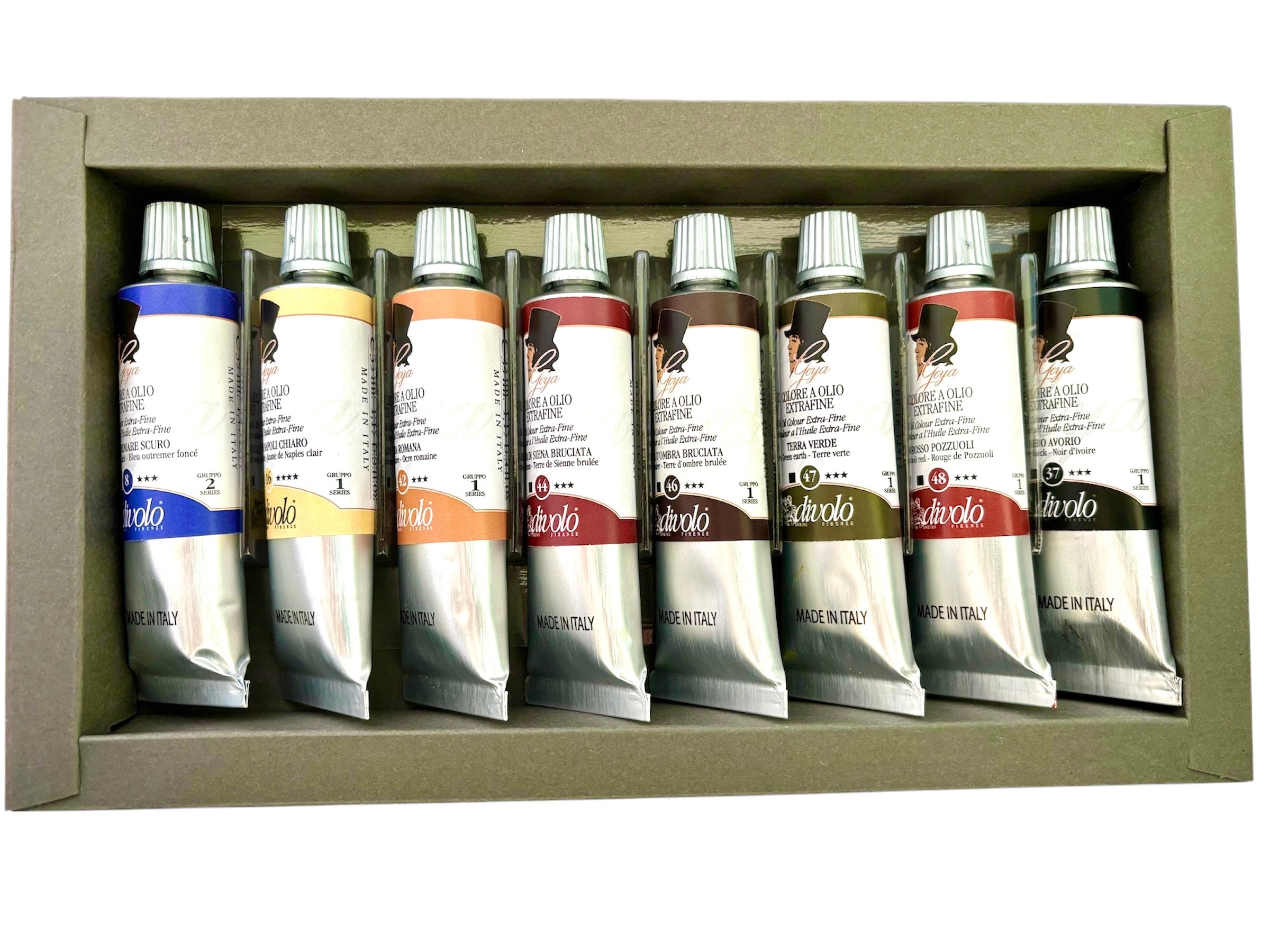 Confezione di 8 colori a olio dei Macchiaioli Goya