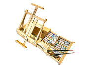 Cassetta cavalletto completa di colori ad olio Accademia e strumenti per pittura
