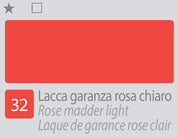 COLORE A OLIO Serie Accademia N.32 LACCA GARANZA ROSA CHIARO