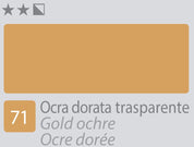 COLORE A OLIO Serie Accademia N.71 OCRA DORATA TRASPARENTE
