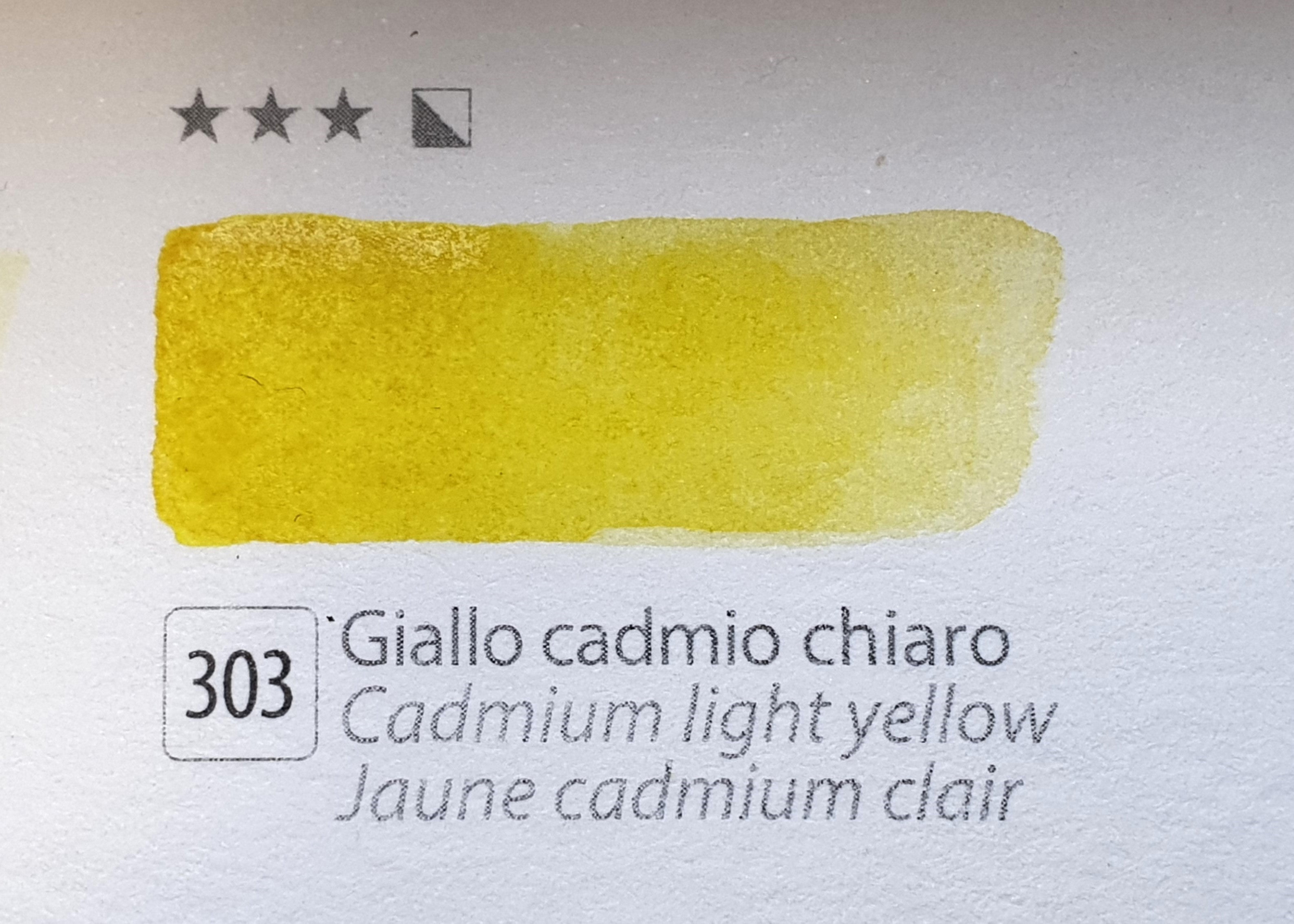 ACQUERELLI EXTRAFINI N.303 GIALLO CADMIO CHIARO