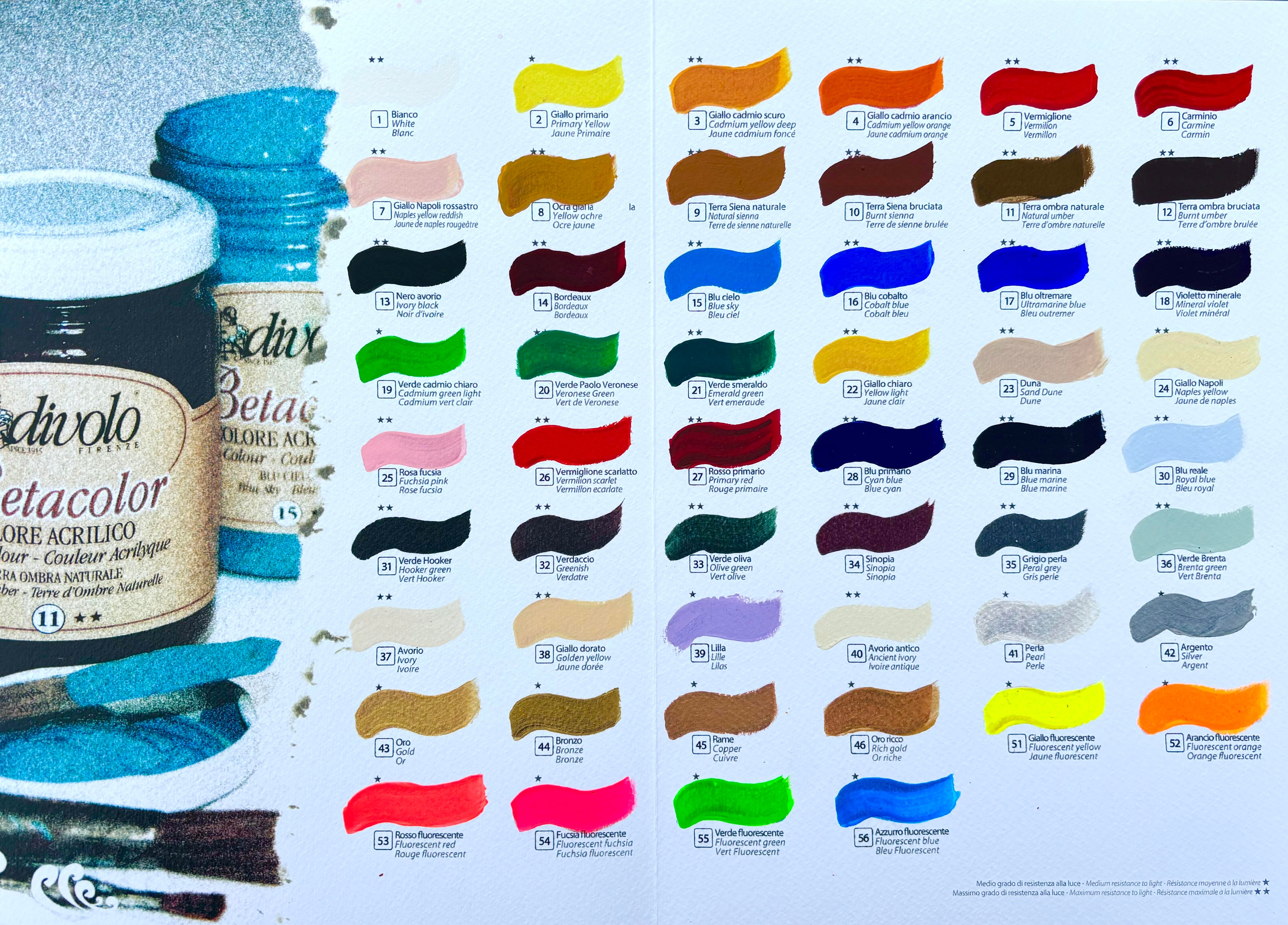 COLORE ACRILICO BETACOLOR N.39 LILLA