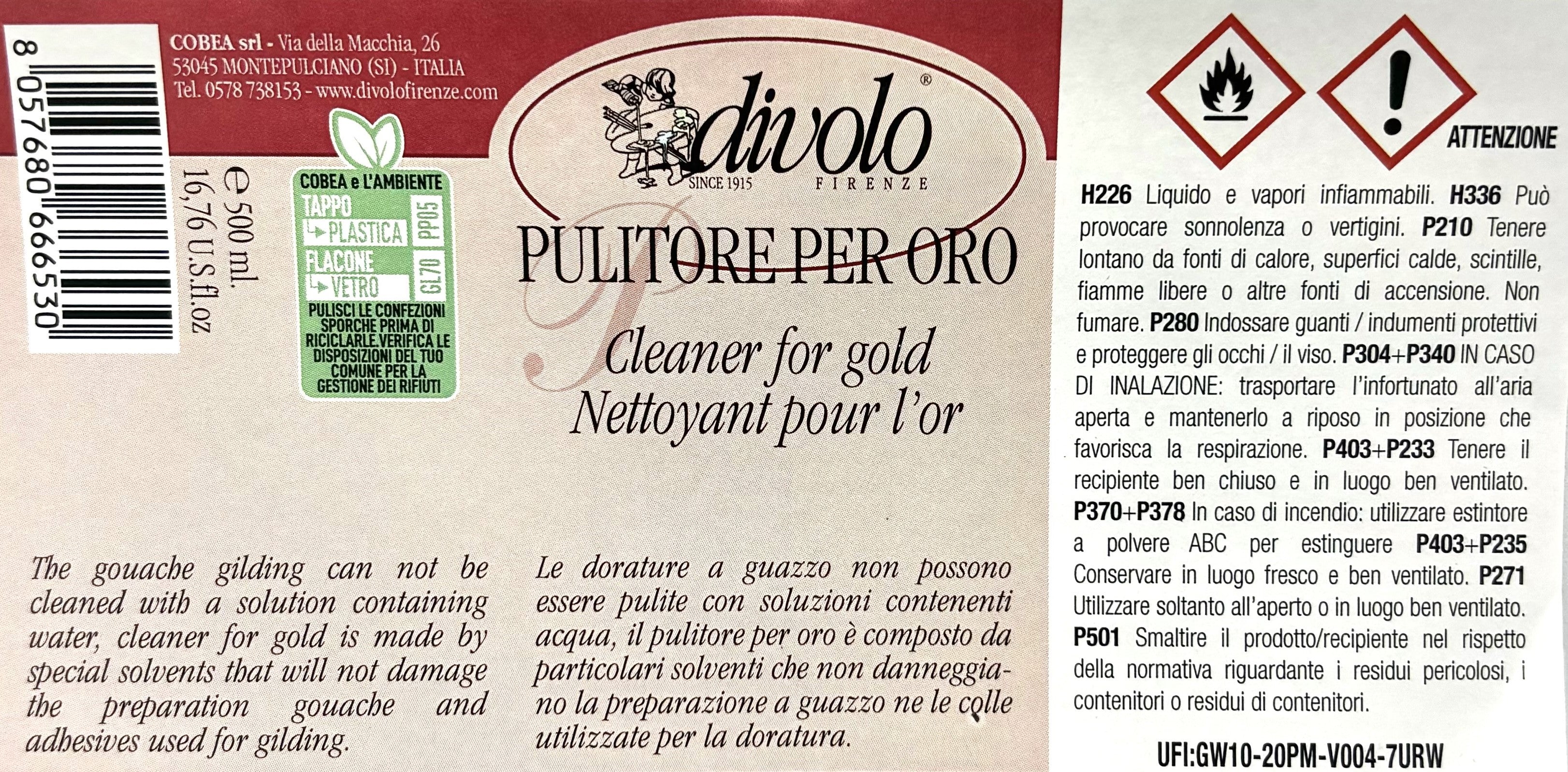 PULITORE PER ORO