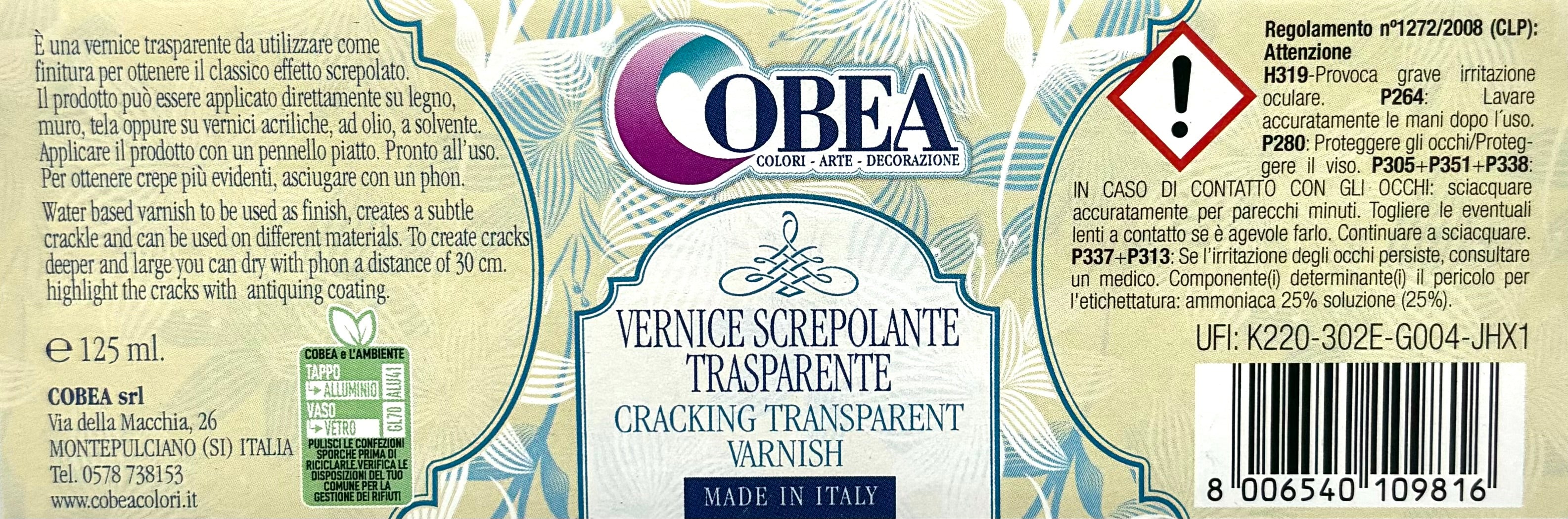 VERNICE SCREPOLANTE TRASPARENTE