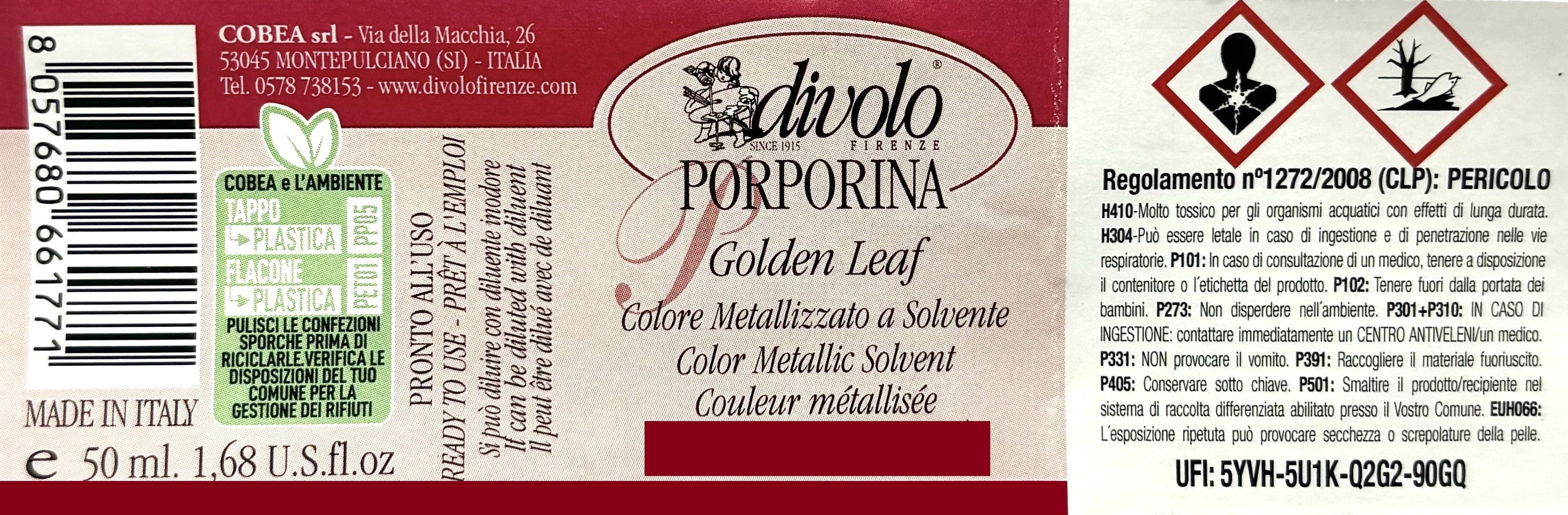 Porporine Golden Leaf oro Ducato