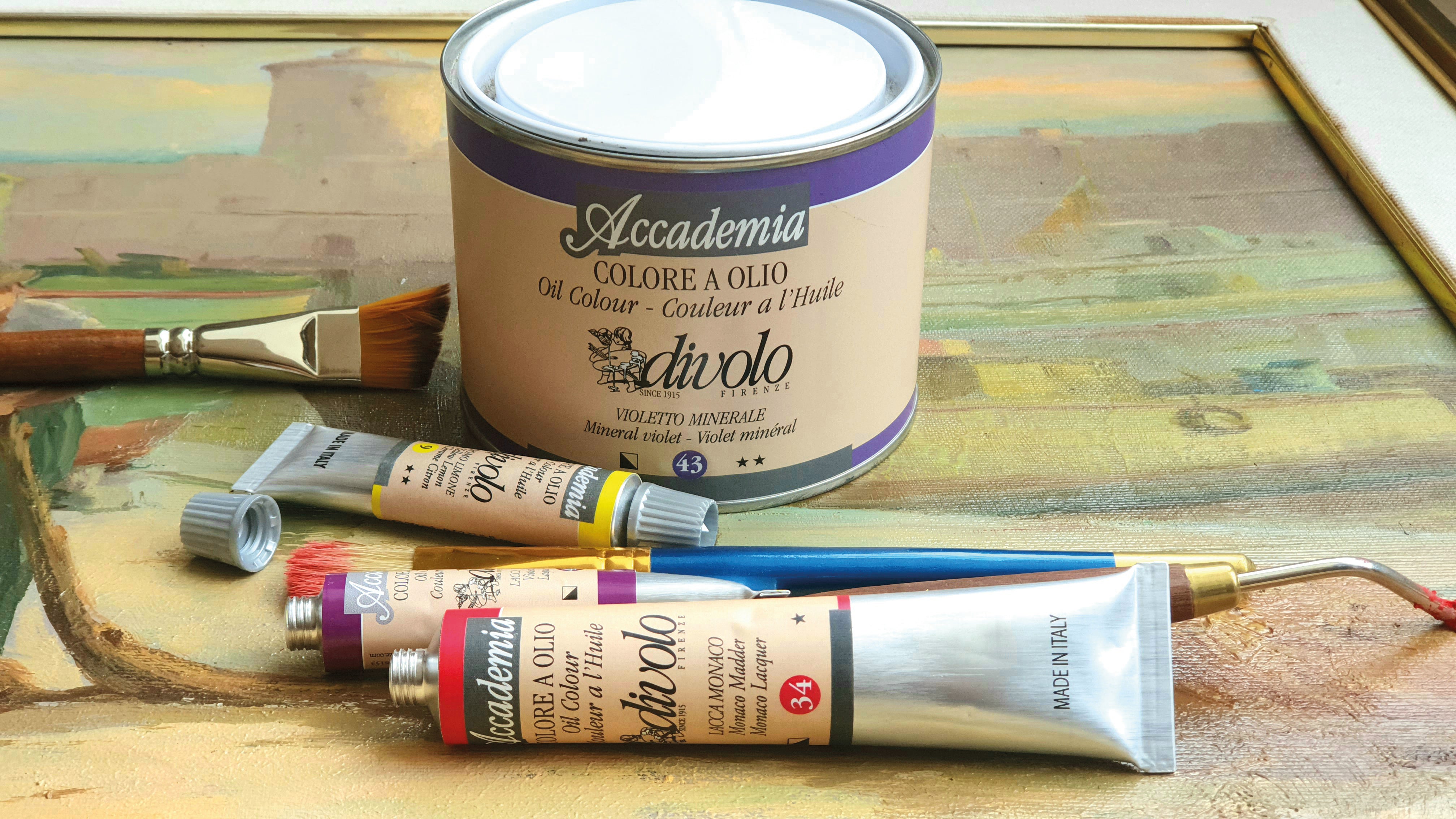 COLORE A OLIO Serie Accademia N.13 GIALLO CROMO ARANCIO