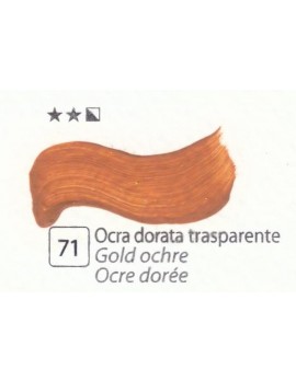 COLORE A OLIO Serie Accademia N. 71 OCRA DORATA TRASPARENTE